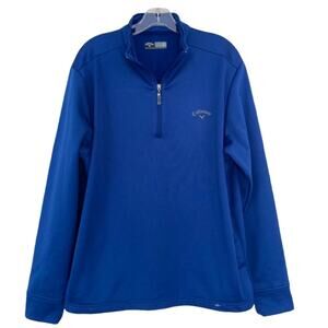Callaway Blue Quarter Zip Sweater Sz M